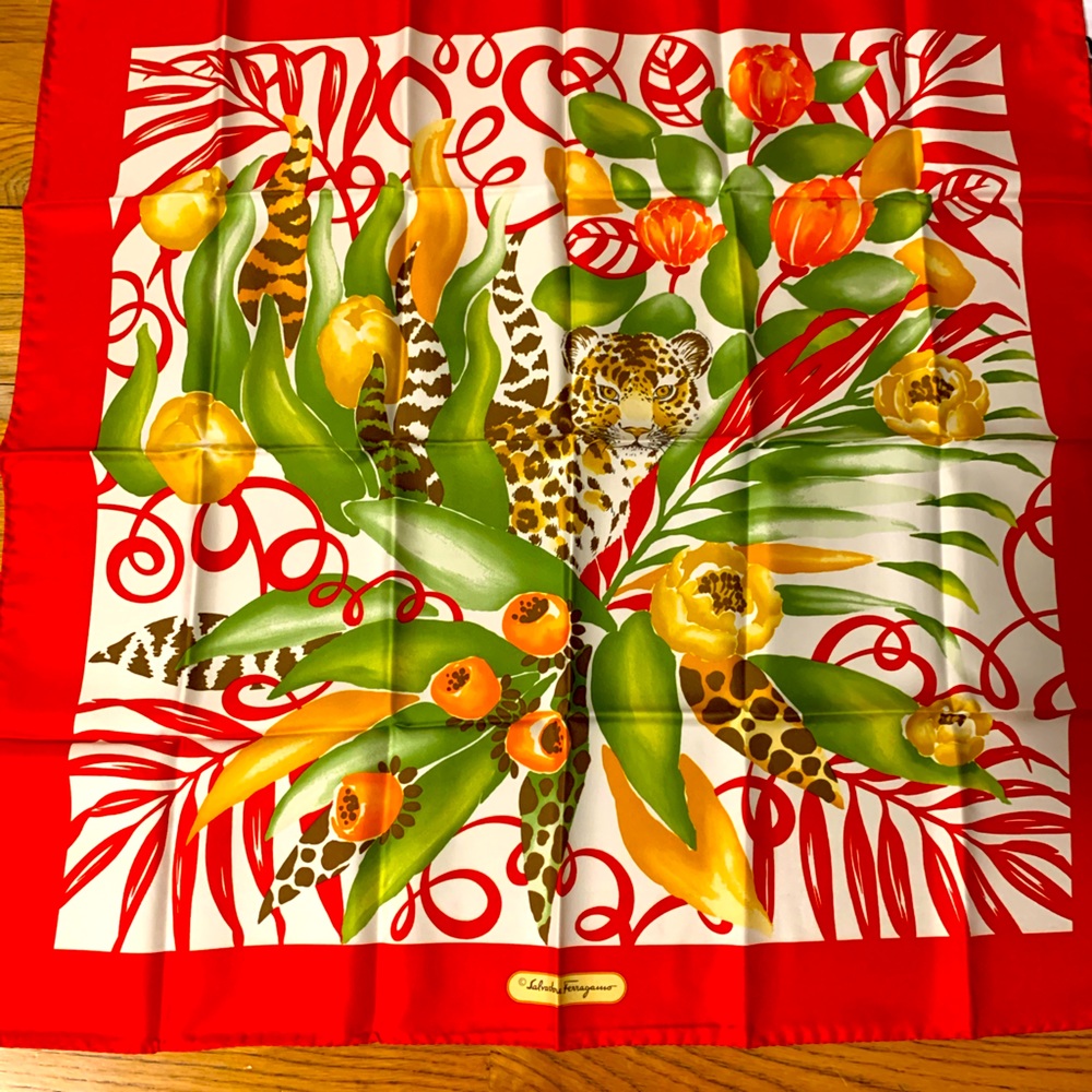 Salvatore Ferragamo silk scarf